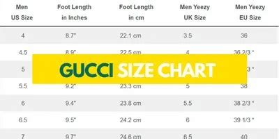 gucci fits|gucci size conversion chart.